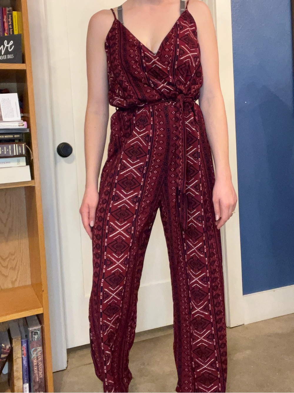 Rue21 Bandana Print V-Neck Jumpsuit